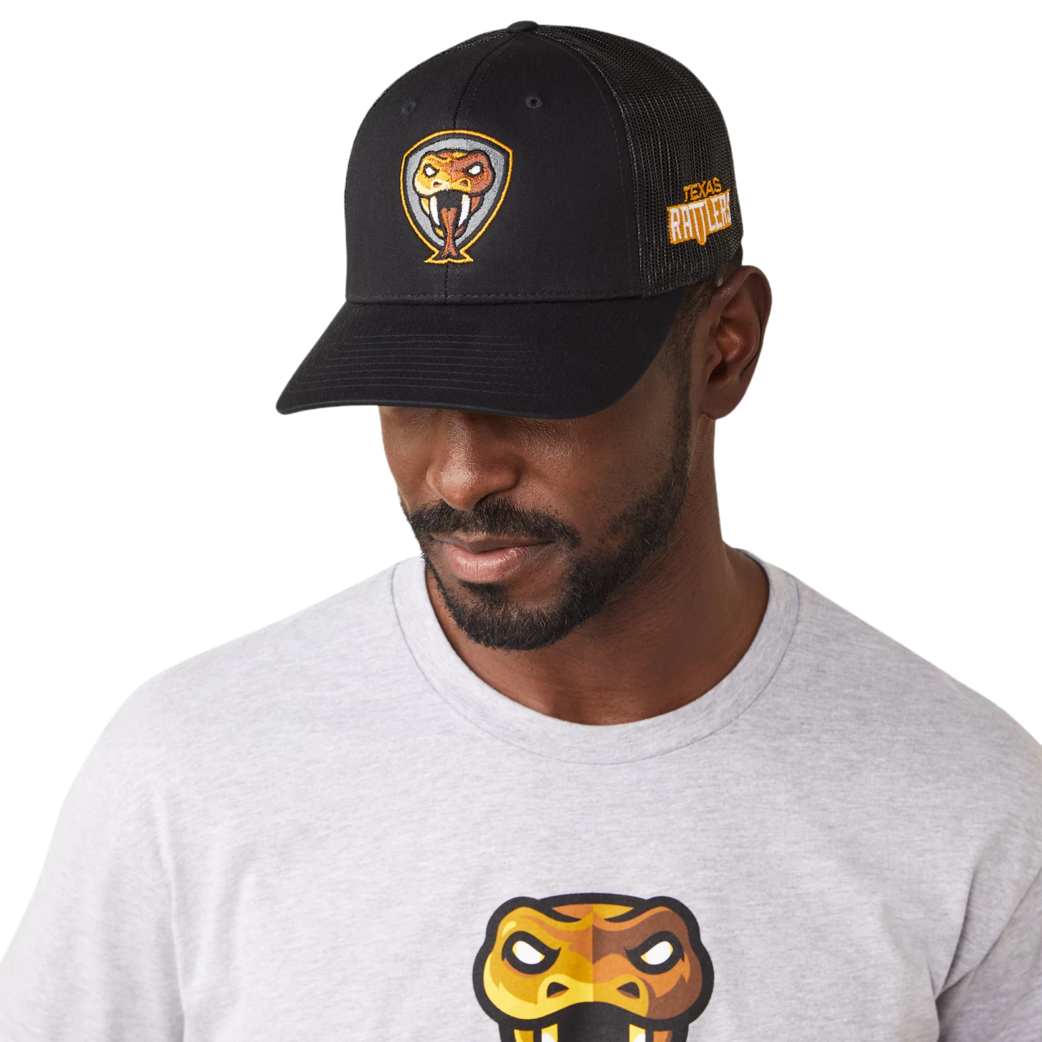 Ariat® Men's Rattler PBR Black Cap 10044836 3 Ariat® Men's Rattler PBR Black Cap 10044836