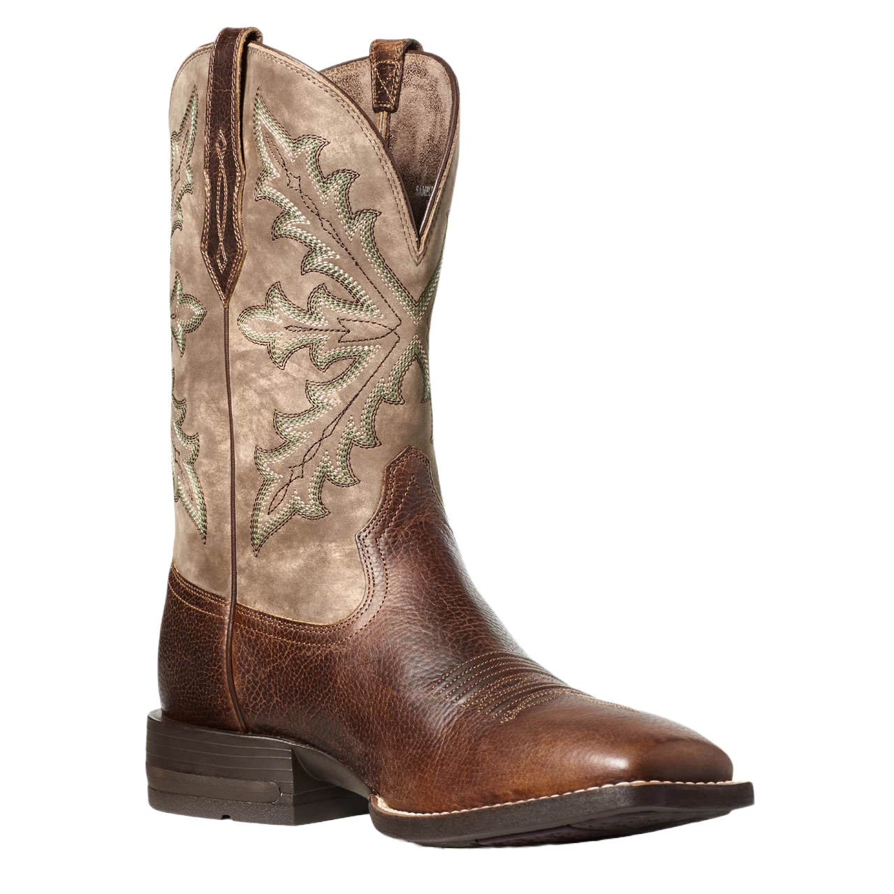 Ariat Men's Qualifier Champ Brown & Rosin Tan Boots 10035901 3 Ariat Men's Qualifier Champ Brown & Rosin Tan Boots 10035901
