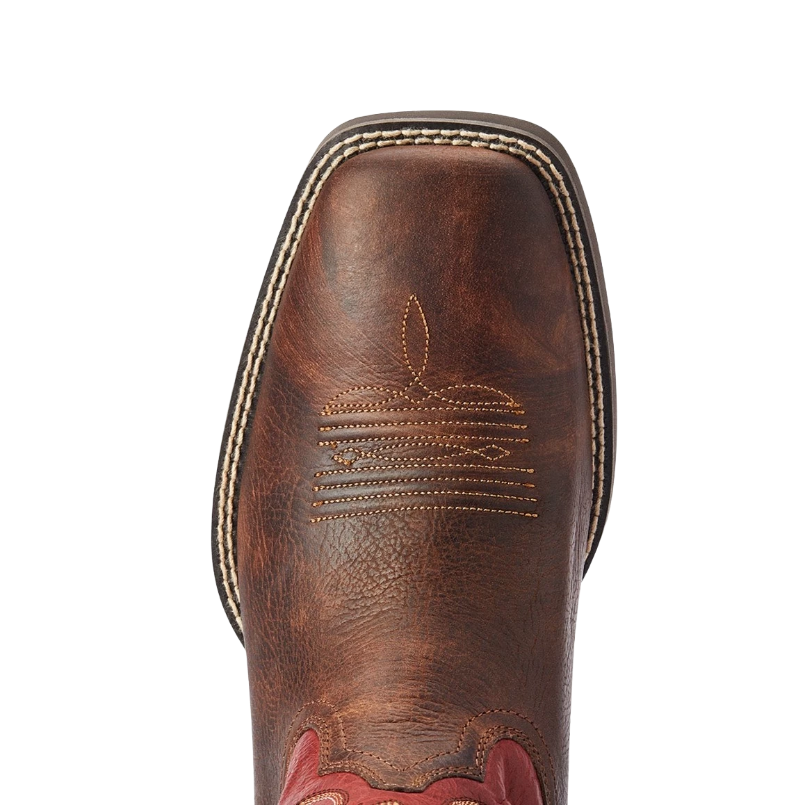 Ariat® Men's Sport Pardner Matte Brown & Red Square Toe Boots 10042391 4 Ariat® Men's Sport Pardner Matte Brown & Red Square Toe Boots 10042391 - Image 2