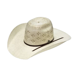 Ariat Unisex Bangora Straw Ivory & Brown Cowboy Hat A73240