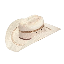 Ariat Unisex Bangora White Straw Western Hat A73126