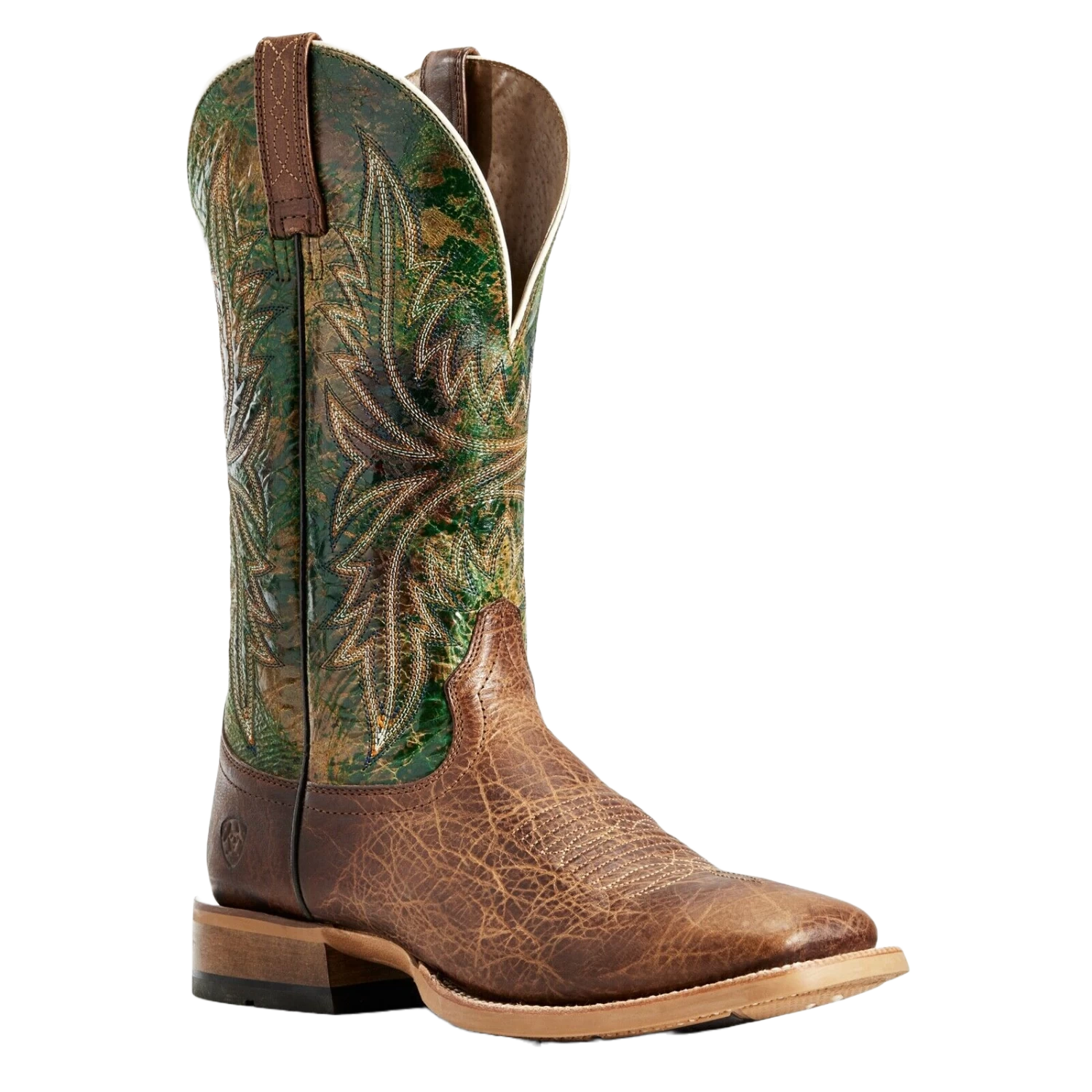 Ariat® Men's Cowhand Toffee Brown Moss Green Square Toe Boots 10029752 3 Ariat® Men's Cowhand Toffee Brown Moss Green Square Toe Boots 10029752