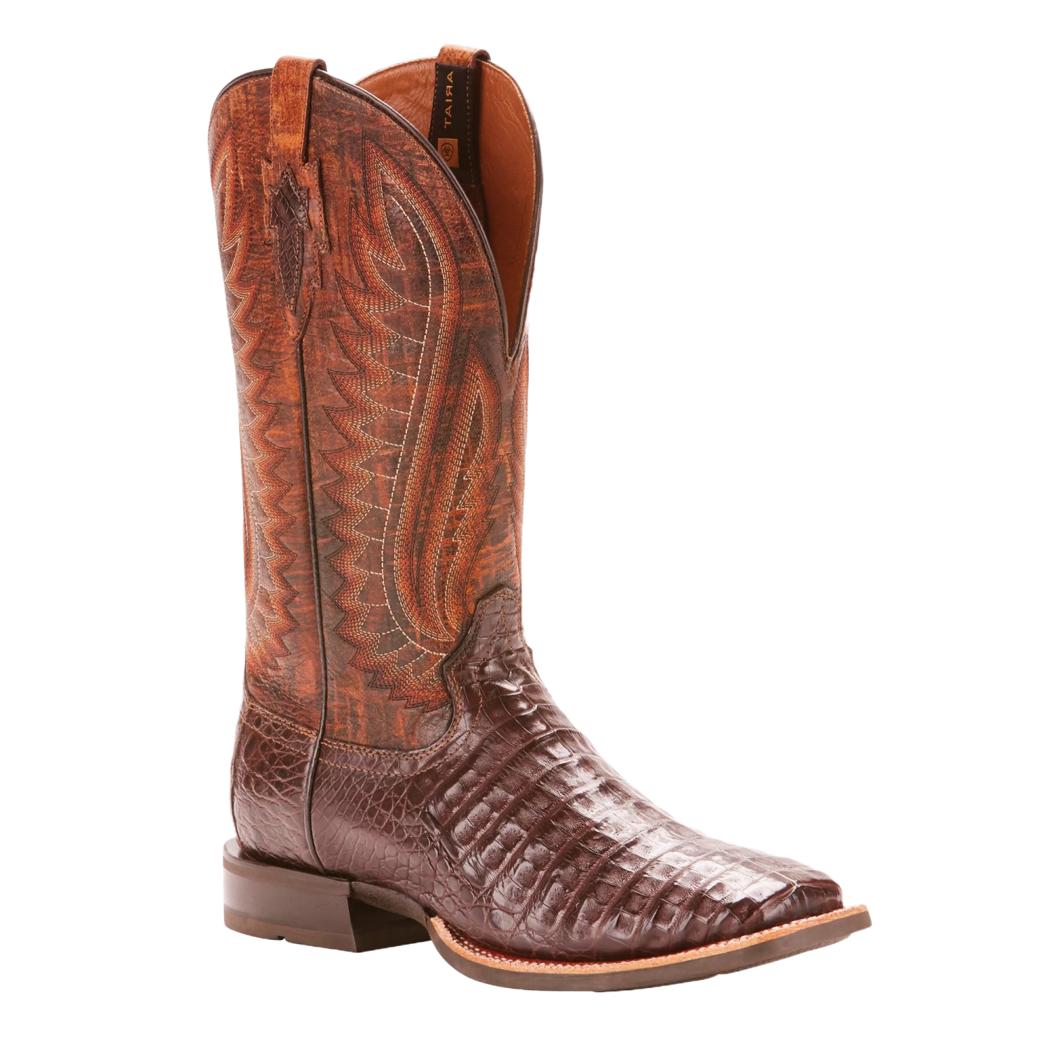 Ariat® Men's Double Down Caiman Belly Wide Square Toe Boots 10025088 3 Ariat® Men's Double Down Caiman Belly Wide Square Toe Boots 10025088