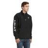 Ariat® Men's New Team Black Full-Zip Softshell Jacket 10019279 -ARIAT Cowboy Gear S17 MNS ENGL 10019279 front