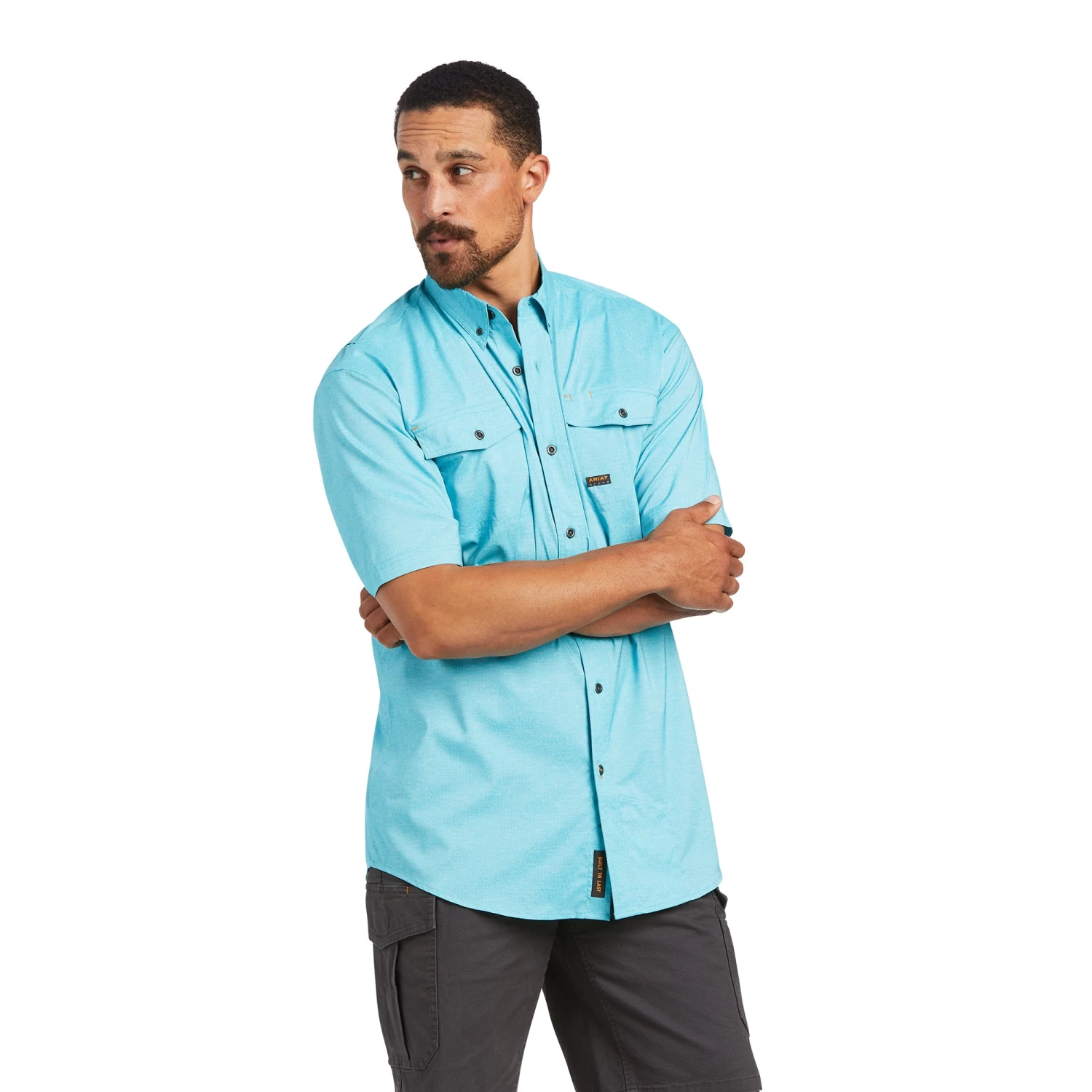 Ariat® Men's Rebar Made Tough VentTEK DuraStretch Work Shirt 10035518 3 Ariat® Men's Rebar Made Tough VentTEK DuraStretch Work Shirt 10035518