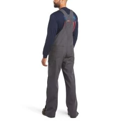 Ariat® Men's FR DuraCanvas Unlined Iron Grey Bib 10034650 -ARIAT Cowboy Gear S21 MNS WORK 10034650 back