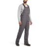 Ariat® Mens Rebar DuraCanvas Unlined Grey Bibs 10034653 -ARIAT Cowboy Gear S21 MNS WORK 10034653 front