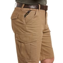 Ariat Men's Rebar Relaxed Durastretch Field Khaki Cargo Shorts 10034680 -ARIAT Cowboy Gear S21 MNS WORK 10034680 detail01