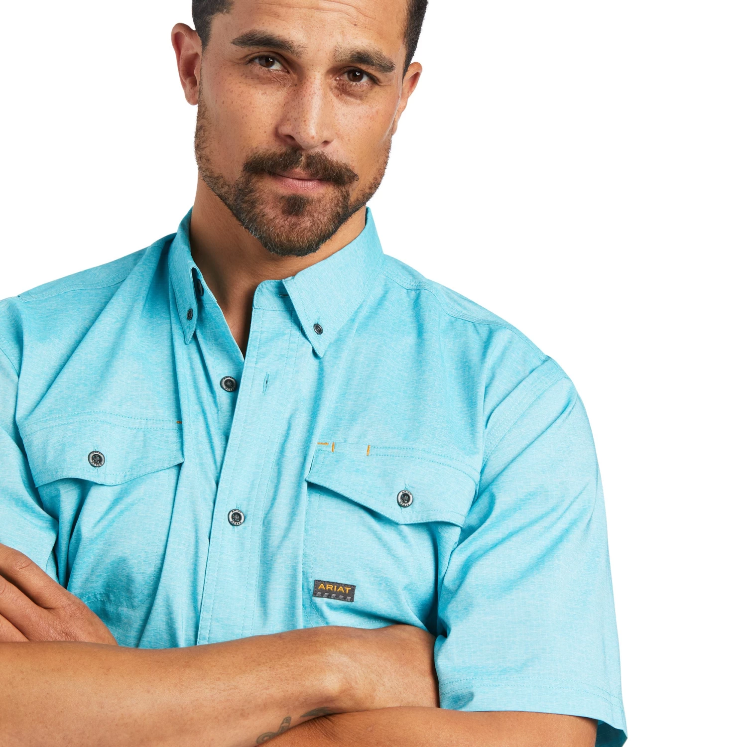 Ariat® Men's Rebar Made Tough VentTEK DuraStretch Work Shirt 10035518 5 Ariat® Men's Rebar Made Tough VentTEK DuraStretch Work Shirt 10035518 - Image 3