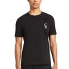 Ariat® Men's Vertical Logo Black Short Sleeve T-Shirt 10039192 -ARIAT Cowboy Gear S22 MNS ENGL 10039192 front