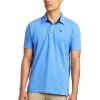 Ariat® Men's Medal Short Sleeve Reykjavik Blue Polo Shirt 10039497 -ARIAT Cowboy Gear S22 MNS ENGL 10039497 front
