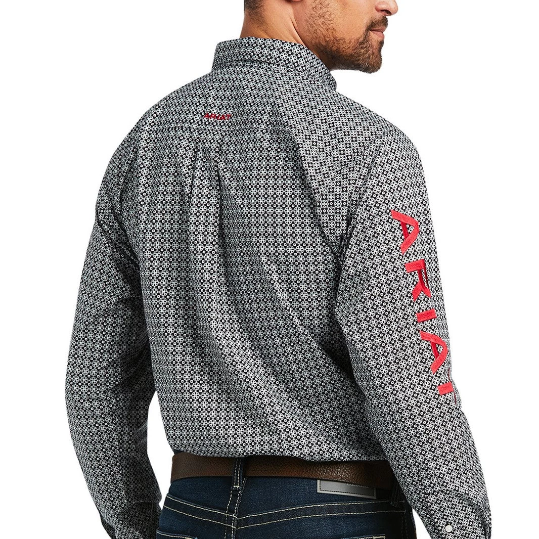 Ariat Men's Team Russ Black Fitted Button Down Shirt 10039238 4 Ariat Men's Team Russ Black Fitted Button Down Shirt 10039238 - Image 2