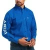 Ariat® Men's Team Bushwick Directoire Blue Button Down Shirt 10039241 -ARIAT Cowboy Gear S22 MNS WEST 10039241 full
