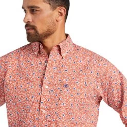 Ariat® Men's Alejandro Classic Ginger Spice Long Sleeve Shirt 10039250 8 Ariat® Men's Alejandro Classic Ginger Spice Long Sleeve Shirt 10039250 -ARIAT Cowboy Gear S22 MNS WEST 10039250 detail01