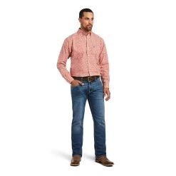 Ariat® Men's Alejandro Classic Ginger Spice Long Sleeve Shirt 10039250 9 Ariat® Men's Alejandro Classic Ginger Spice Long Sleeve Shirt 10039250 -ARIAT Cowboy Gear S22 MNS WEST 10039250 full