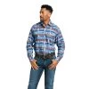 Ariat® Men's Classic Snap Venus Blue Long Sleeve Shirt 10039301 2 Ariat® Men's Classic Snap Venus Blue Long Sleeve Shirt 10039301 -ARIAT Cowboy Gear S22 MNS WEST 10039301 front
