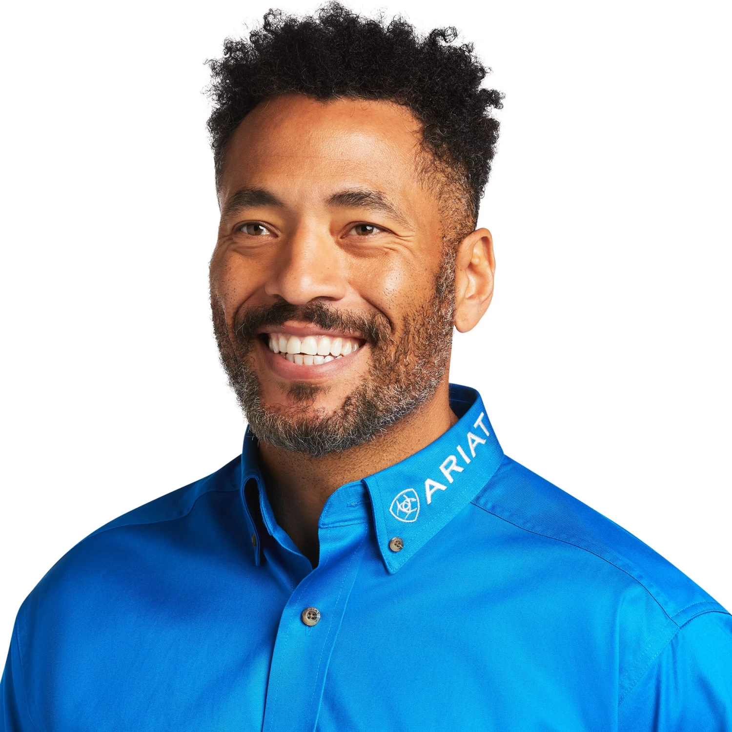 Ariat® Men's Team Logo Twill Dierectoire Blue Button Up Shirt 10039370 5 Ariat® Men's Team Logo Twill Dierectoire Blue Button Up Shirt 10039370 - Image 3