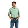 Ariat Men's Venttek Classic Turf Green Short Sleeve Shirt 10039373 -ARIAT Cowboy Gear S22 MNS WEST 10039373 front