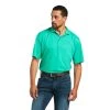 Ariat Men's TEK Mint Polo Short Sleeve Shirt 10039379 -ARIAT Cowboy Gear S22 MNS WEST 10039379 front