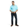Ariat Men's Tek Polo Turquoise Short Sleeve Shirt 10039381 -ARIAT Cowboy Gear S22 MNS WEST 10039381 full 1