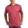 Ariat Men's Charger Basic Rubaiyat Red Short Sleeve T-Shirt 10039397 -ARIAT Cowboy Gear S22 MNS WEST 10039397 front