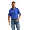 Ariat® Men's Charger 2.0 Venus Blue Short Sleeve Polo Shirt 10039414 1 Ariat® Men's Charger 2.0 Venus Blue Short Sleeve Polo Shirt 10039414 -ARIAT Cowboy Gear S22 MNS WEST 10039414 front 1
