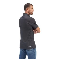 Ariat Men's Charger 2.0 Charcoal Fitted Polo Shirt 10039548 7 Ariat Men's Charger 2.0 Charcoal Fitted Polo Shirt 10039548 -ARIAT Cowboy Gear S22 MNS WEST 10039548 back