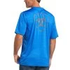 Ariat® Men's Charger Shield Cerulean Blue Short Sleeve Tee 10039556 -ARIAT Cowboy Gear S22 MNS WEST 10039556 back