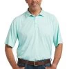 Ariat Men's AC Polo Aruba Blue Short Sleeve Shirt 10039588 2 Ariat Men's AC Polo Aruba Blue Short Sleeve Shirt 10039588 -ARIAT Cowboy Gear S22 MNS WEST 10039588 front