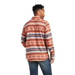 Ariat® Men's Holden Retro Garnet Long Sleeve Snap Up Shirt 10039673 -ARIAT Cowboy Gear S22 MNS WEST 10039673 back