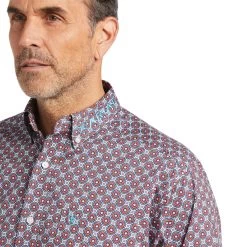 Ariat® Men's Team Paxton Stretch Fitted Button Down 10039729 -ARIAT Cowboy Gear S22 MNS WEST 10039729 detail01