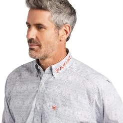 Ariat® Men's Long Sleeves Shad Button Down Shirt 10039731 -ARIAT Cowboy Gear S22 MNS WEST 10039731 detail01