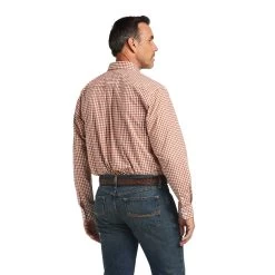 Ariat Men's Pro Series Kash Caramel Cafe Long Sleeve Button Down Shirt 10039751 7 Ariat Men's Pro Series Kash Caramel Cafe Long Sleeve Button Down Shirt 10039751 -ARIAT Cowboy Gear S22 MNS WEST 10039751 back