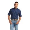 Ariat® Men's Tremaine Skyfall Blue Classic Button Down Shirt 10039757 -ARIAT Cowboy Gear S22 MNS WEST 10039757 front 1
