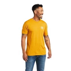 Ariat® Men's Woodlands Buckthorn Heather Short Sleeve T-Shirt 10039923 -ARIAT Cowboy Gear S22 MNS WEST 10039923 front