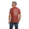 Ariat® Men's Farm Rust Heather Short Sleeve T-Shirt 10039931 1 Ariat® Men's Farm Rust Heather Short Sleeve T-Shirt 10039931 -ARIAT Cowboy Gear S22 MNS WEST 10039931 back