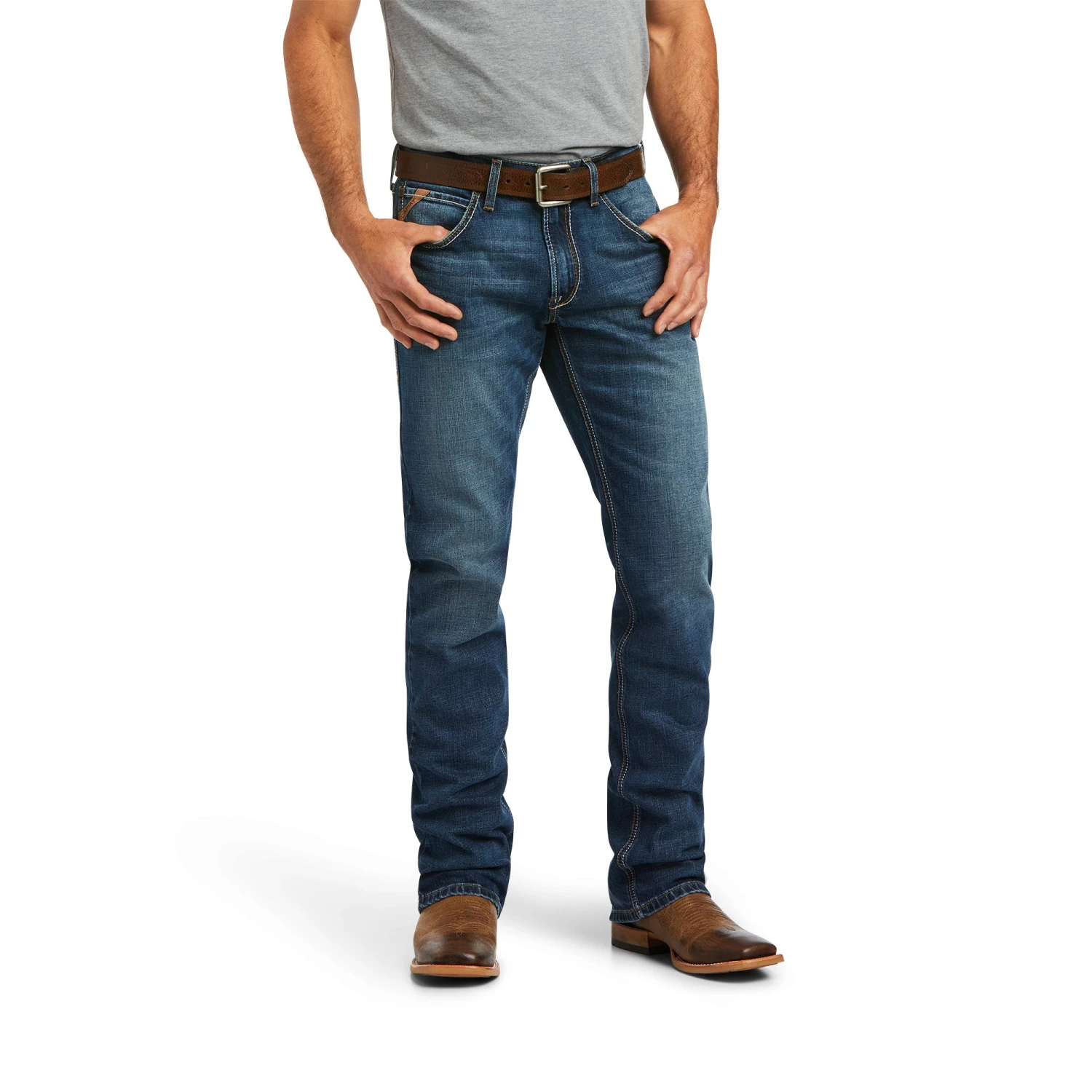 Ariat® Men's M5 Straight Madera Stackable Straight Leg Jean 10040124 4 Ariat® Men's M5 Straight Madera Stackable Straight Leg Jean 10040124 - Image 2