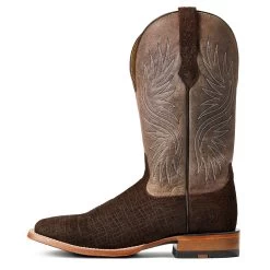 Ariat Men's Circuit Rockridge Dark Coffee & Conch Tan Boots 10040241 -ARIAT Cowboy Gear S22 MNS WEST 10040241 side