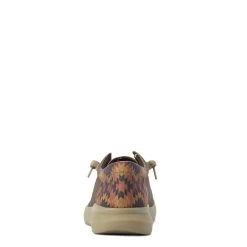 Ariat Men's Hilo Stretch Lace Dark Tan & Rust Aztec Shoe 10040445 -ARIAT Cowboy Gear S22 MNS WEST 10040445 heel