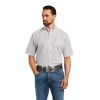 Ariat® Men's Fionn White Classic Fit Button Down Shirt 10040565 2 Ariat® Men's Fionn White Classic Fit Button Down Shirt 10040565 -ARIAT Cowboy Gear S22 MNS WEST 10040565 front