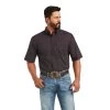 Ariat Men's Major Black Patterned Buttoned Down Shirt 10040771 2 Ariat Men's Major Black Patterned Buttoned Down Shirt 10040771 -ARIAT Cowboy Gear S22 MNS WEST 10040771 front