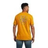 Ariat® Men's Buckthorn Heather Rope Shield Graphic T-Shirt 10040870 2 Ariat® Men's Buckthorn Heather Rope Shield Graphic T-Shirt 10040870 -ARIAT Cowboy Gear S22 MNS WEST 10040870 back