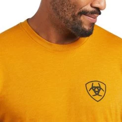Ariat® Men's Buckthorn Heather Rope Shield Graphic T-Shirt 10040870 -ARIAT Cowboy Gear S22 MNS WEST 10040870 detail01