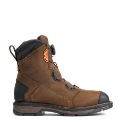 Ariat Men's Workhog® XT8" BOA H2O Chocolate Brown Boots 10038922 -ARIAT Cowboy Gear S22 MNS WORK 10038922 side