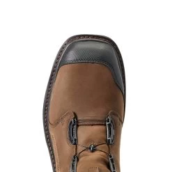 Ariat Men's Workhog® XT8" BOA H2O Chocolate Brown Boots 10038922 -ARIAT Cowboy Gear S22 MNS WORK 10038922 toe