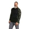 Ariat® Men's FR Stretch Camo Baseball Black/Lime T-Shirt 10039165 2 Ariat® Men's FR Stretch Camo Baseball Black/Lime T-Shirt 10039165 -ARIAT Cowboy Gear S22 MNS WORK 10039165 front