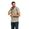 Ariat® Men's Rebar Evolution Athletic Tan Brindle Fit T-Shirt 10039172 -ARIAT Cowboy Gear S22 MNS WORK 10039172 front