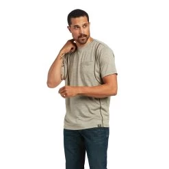 Ariat® Men's Rebar Evolution Athletic Tan Brindle Fit T-Shirt 10039172