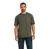 Ariat Men's Rebar Workman Reflective Flag Sage Heather T-shirt 10039175