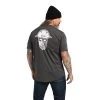 Ariat Men's Rebar Workman Full Cover Charcoal Heather T-shirt 10039180 -ARIAT Cowboy Gear S22 MNS WORK 10039180 back